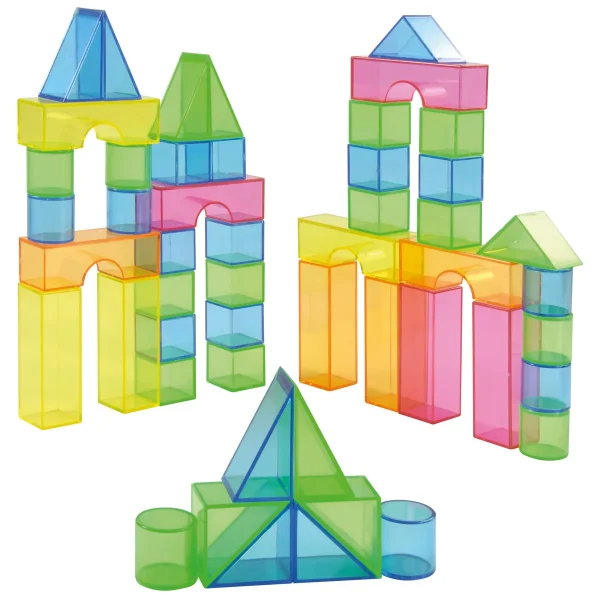 Blocs transparents 50 pièces — Eduplay jouet éducatif préscolaire