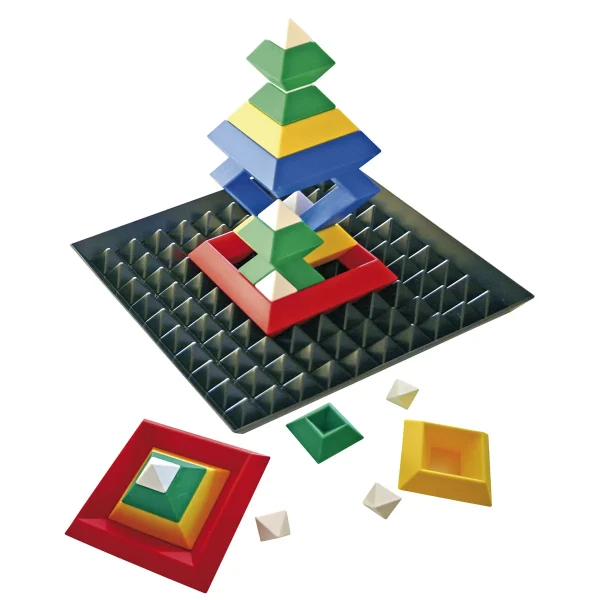 Triangle Puzzle avec base 24 pièces + base — Eduplay jeu pédagogique Maternelle