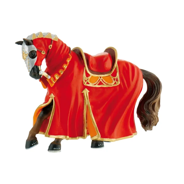 Figurine Cheval de Tournoi Rouge — Jouet éducatif Eduplay