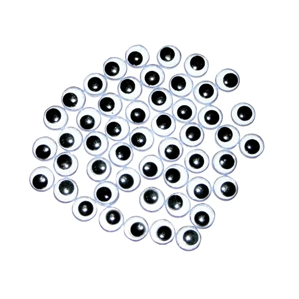 Yeux mobiles 8 mm Noir/Blanc — Eduplay jouet éducatif crèche