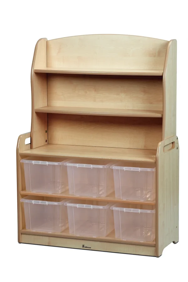 Étagère Welsh Dresser avec 6 bacs transparents — Millhouse Jouets Éducatifs Scolaires