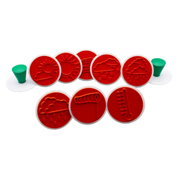 Set de 10 tampons météo — Eduplay jeu pédagogique Kita