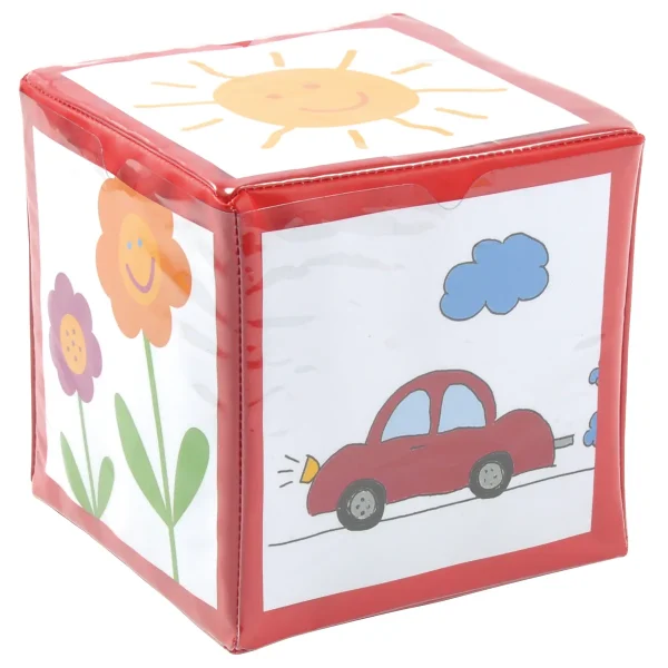 Cube à poches rouge — Eduplay jouet éducatif préscolaire