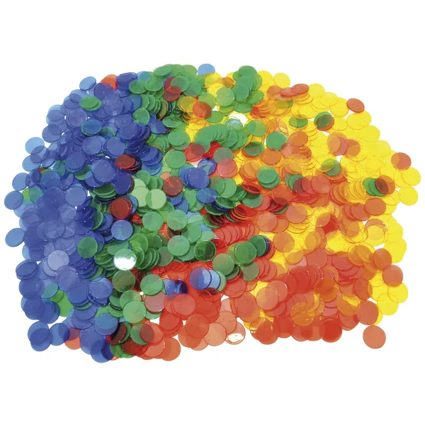 Jetons de comptage transparent 1000 pièces — Eduplay jouet éducatif maternelle