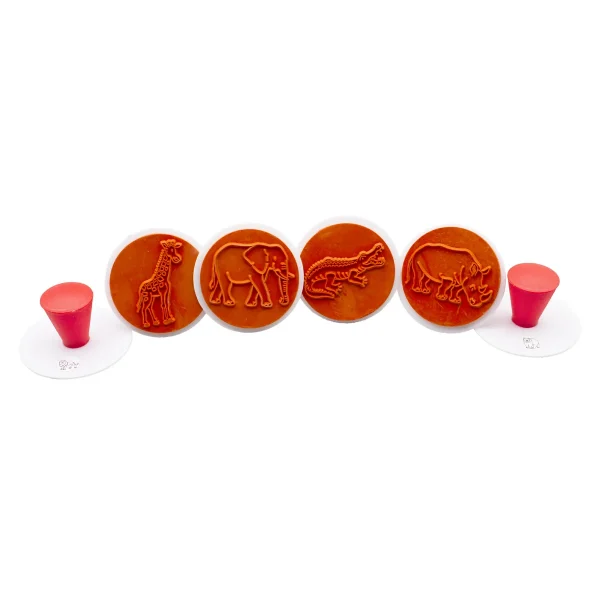 Set de 6 tampons animaux du zoo — Eduplay jeu pédagogique Kita