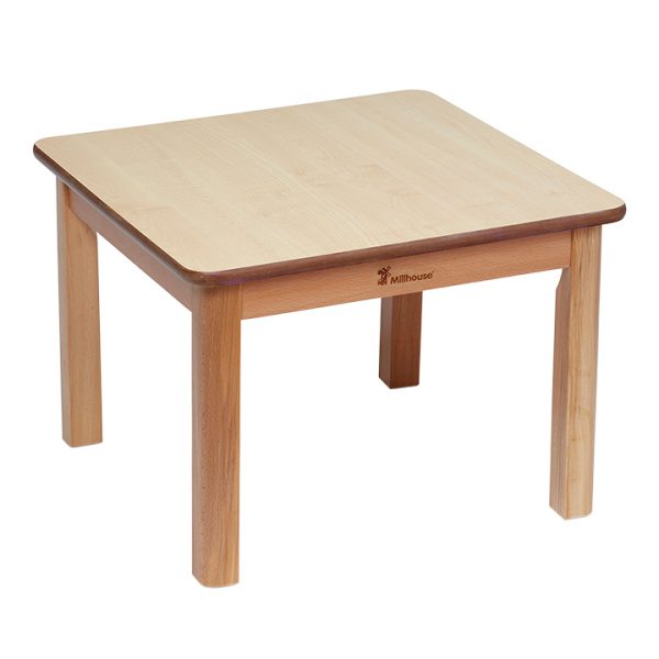 Millhouse table carrée pour enfant en hêtre